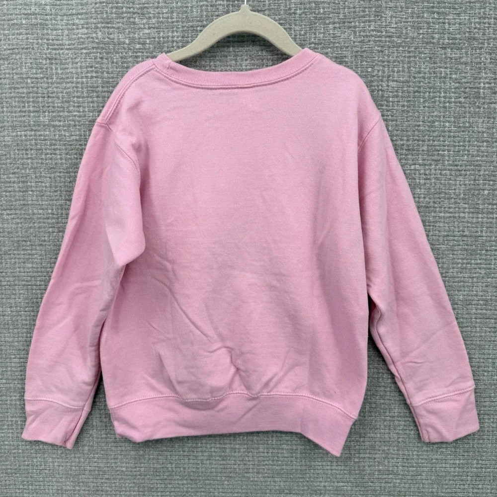 Kids Rabbit Skins Pink Pony Cupcake Graphic‎ Sweatshirt Size 5/6